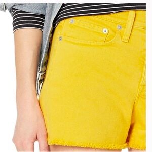 J. Crew Mercantile yellow Mustard color Jean Shorts